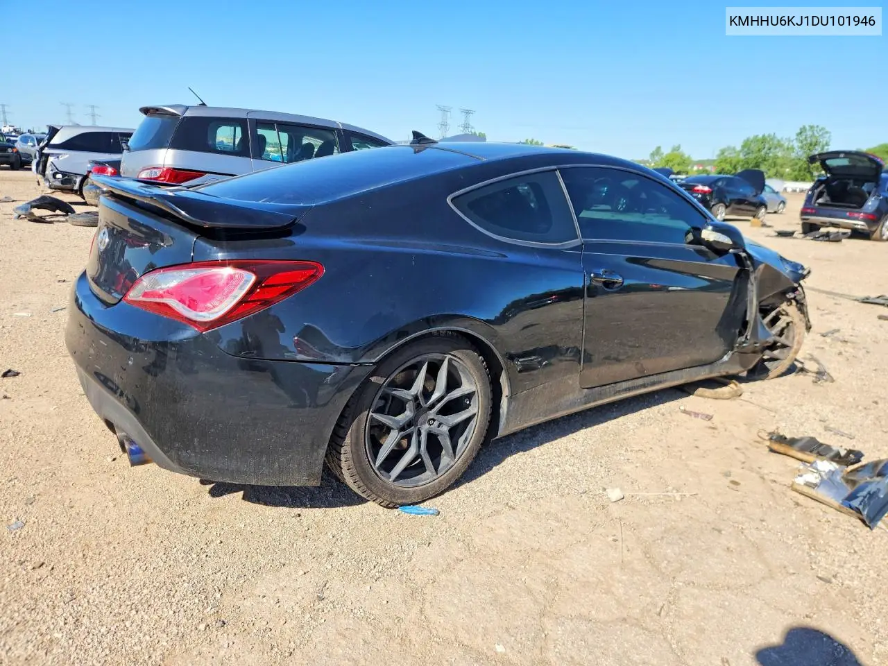 2013 Hyundai Genesis Coupe 3.8L VIN: KMHHU6KJ1DU101946 Lot: 57247586