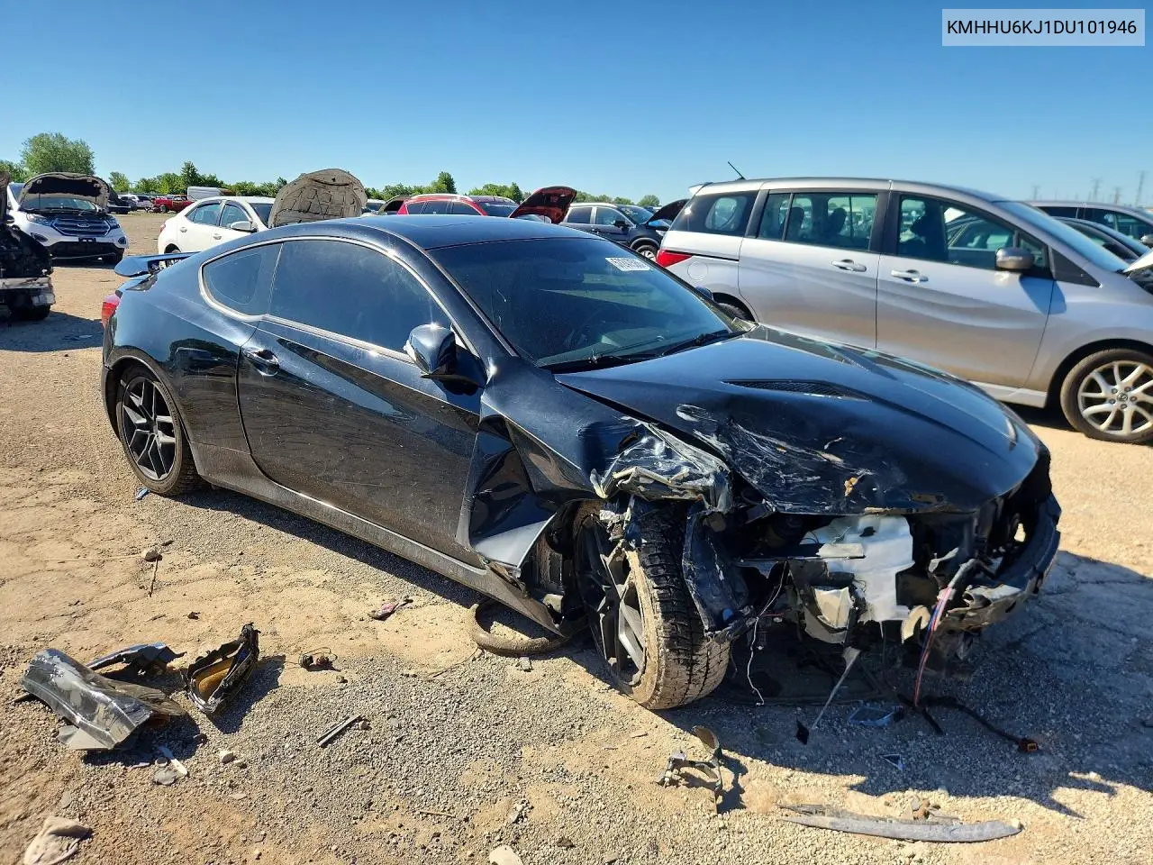 2013 Hyundai Genesis Coupe 3.8L VIN: KMHHU6KJ1DU101946 Lot: 57247586