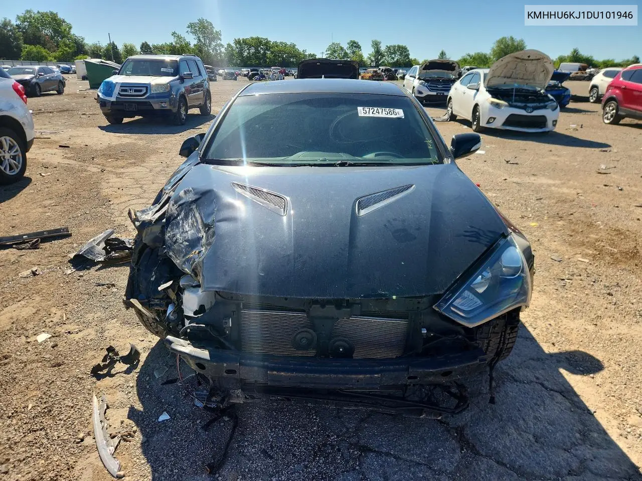 2013 Hyundai Genesis Coupe 3.8L VIN: KMHHU6KJ1DU101946 Lot: 57247586