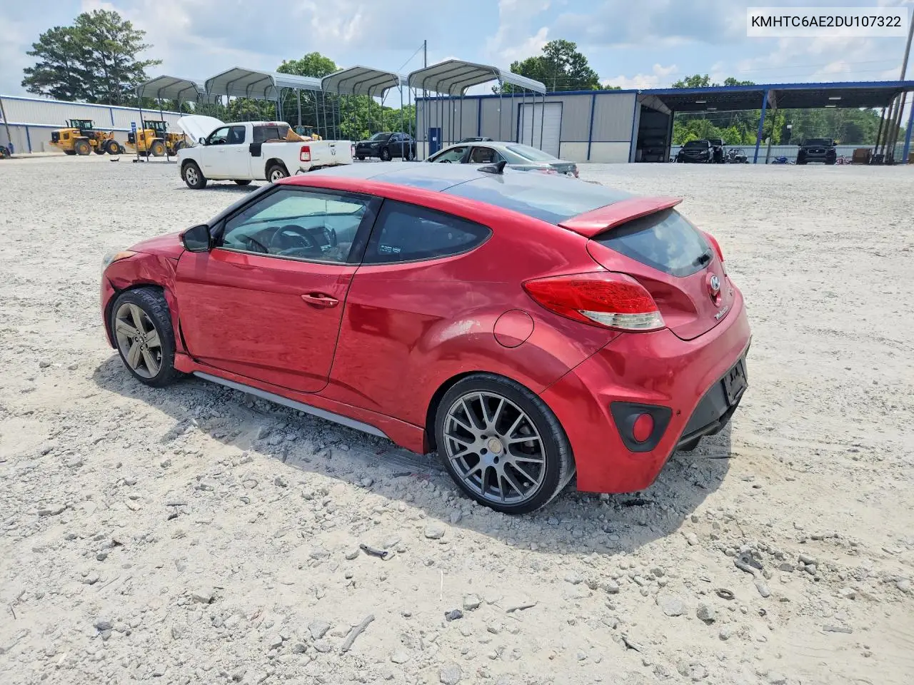 2013 Hyundai Veloster T VIN: KMHTC6AE2DU107322 Lot: 57342996