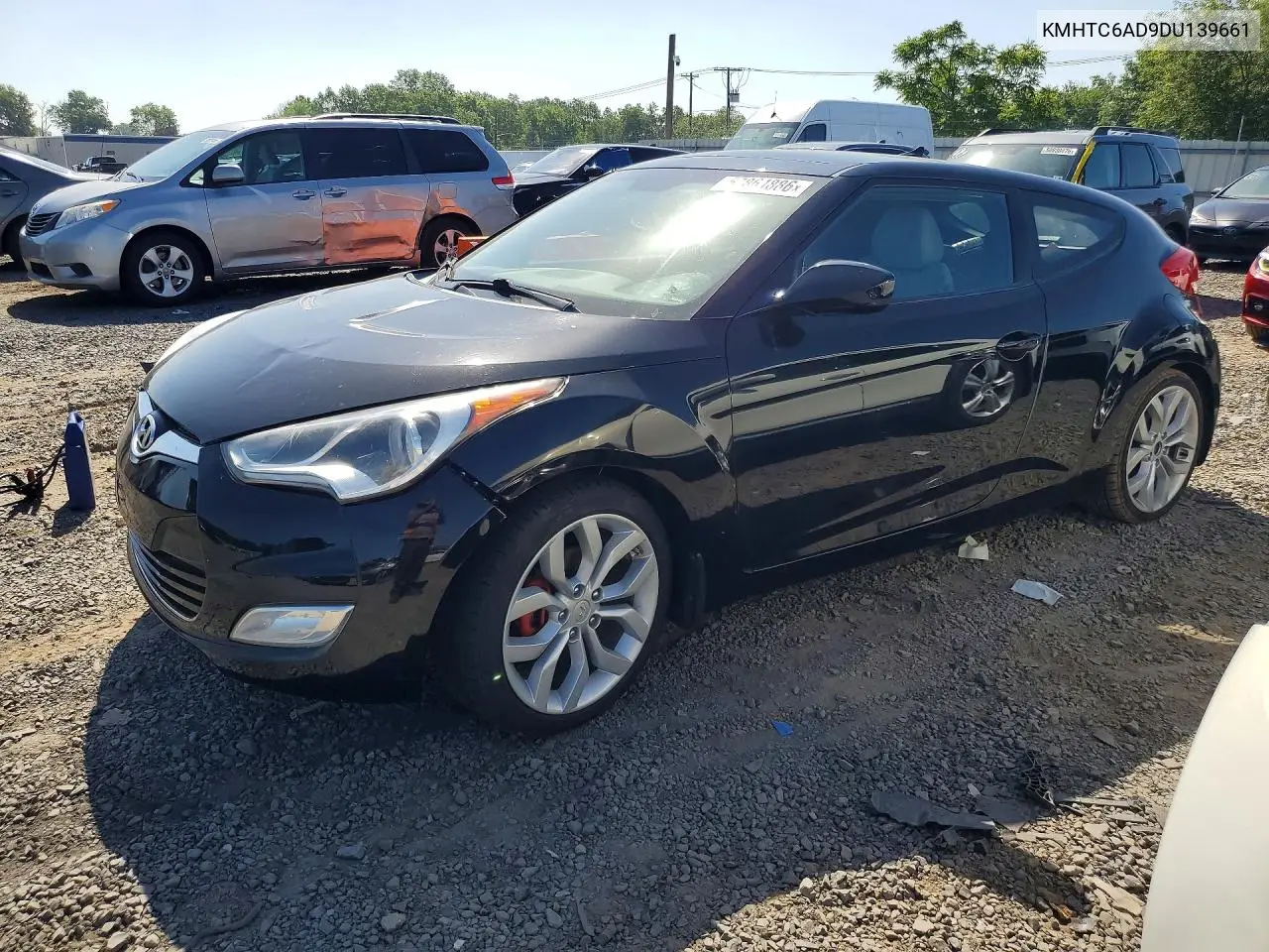 2013 Hyundai Veloster Base VIN: KMHTC6AD9DU139661 Lot: 57864886
