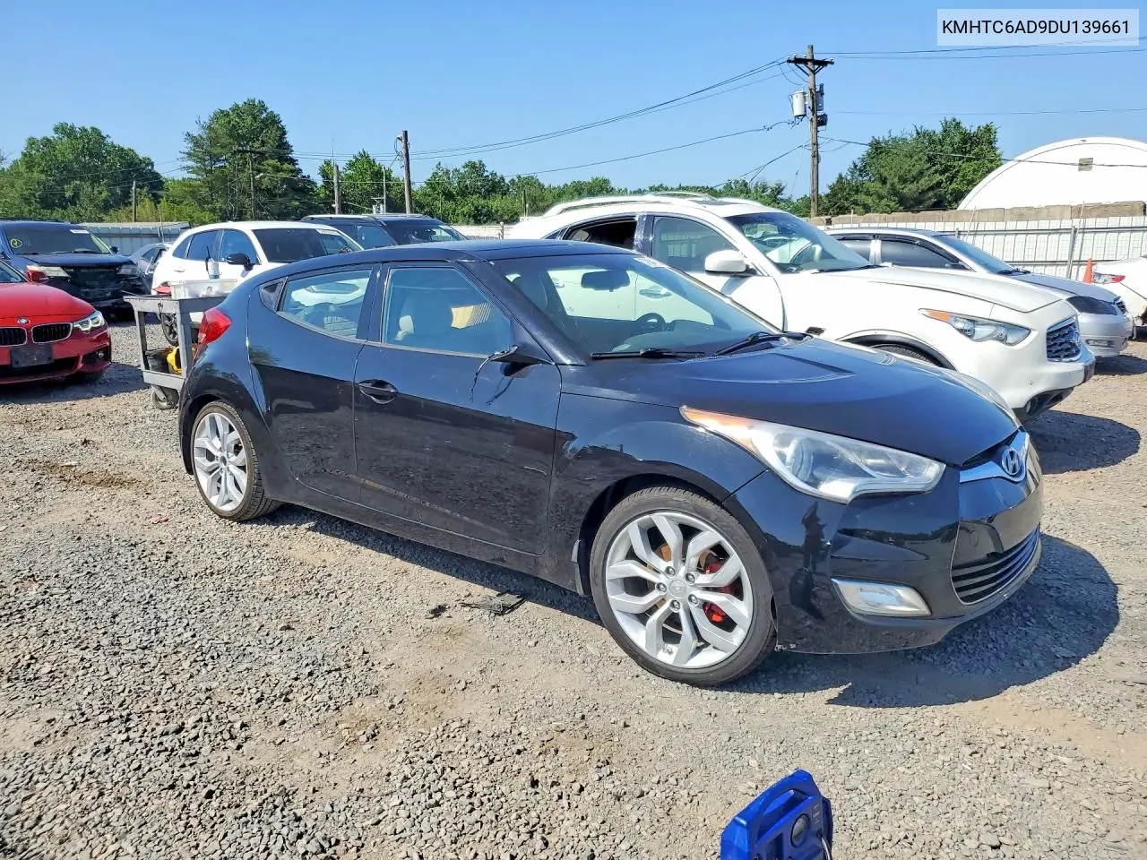 2013 Hyundai Veloster Base VIN: KMHTC6AD9DU139661 Lot: 57864886