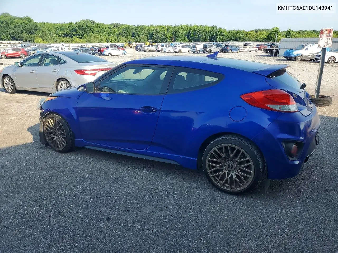 2013 Hyundai Veloster Turbo VIN: KMHTC6AE1DU143941 Lot: 58801036