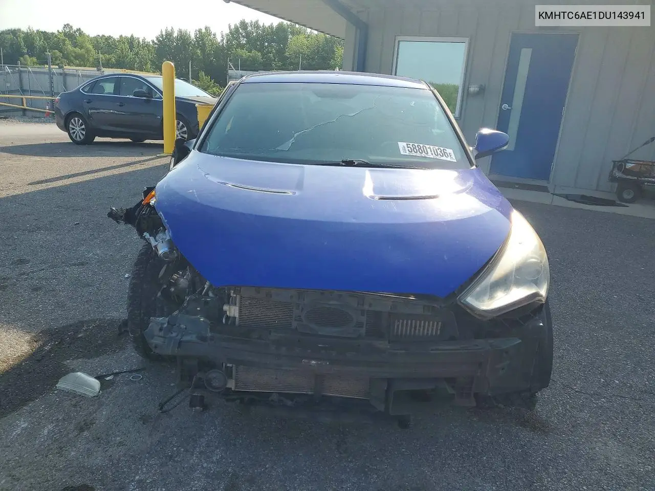 2013 Hyundai Veloster Turbo VIN: KMHTC6AE1DU143941 Lot: 58801036