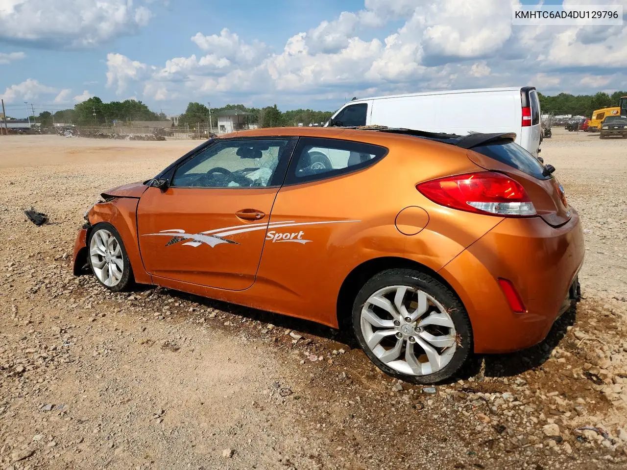 2013 Hyundai Veloster Base VIN: KMHTC6AD4DU129796 Lot: 59078936