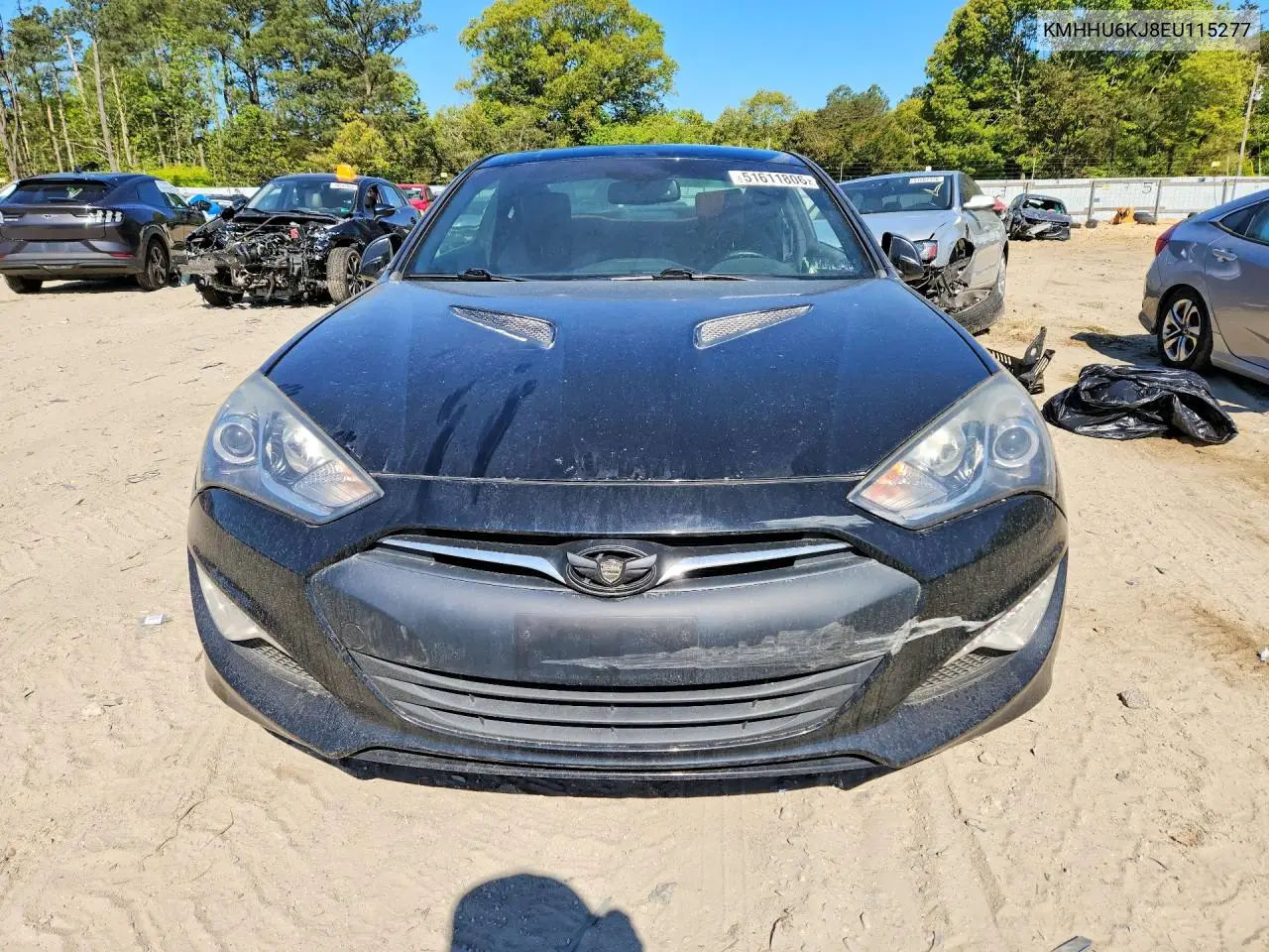 2014 Hyundai Genesis Coupe 3.8L VIN: KMHHU6KJ8EU115277 Lot: 51611806