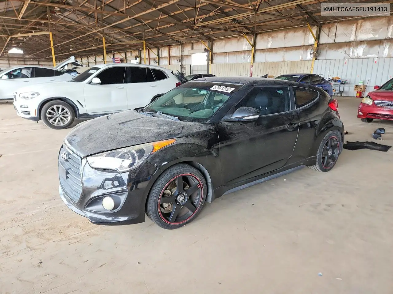 2014 Hyundai Veloster Turbo VIN: KMHTC6AE5EU191413 Lot: 57081226