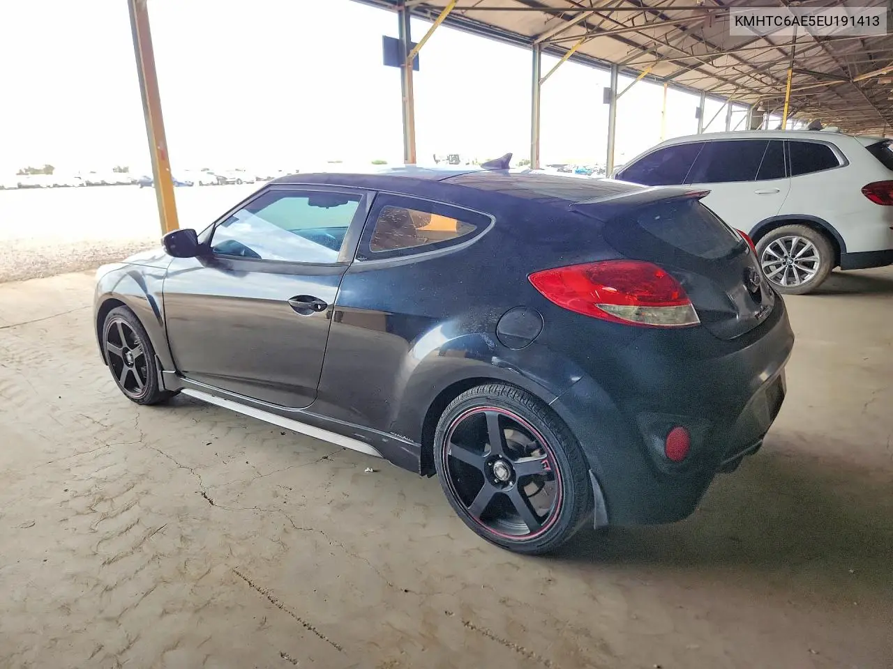 2014 Hyundai Veloster Turbo VIN: KMHTC6AE5EU191413 Lot: 57081226