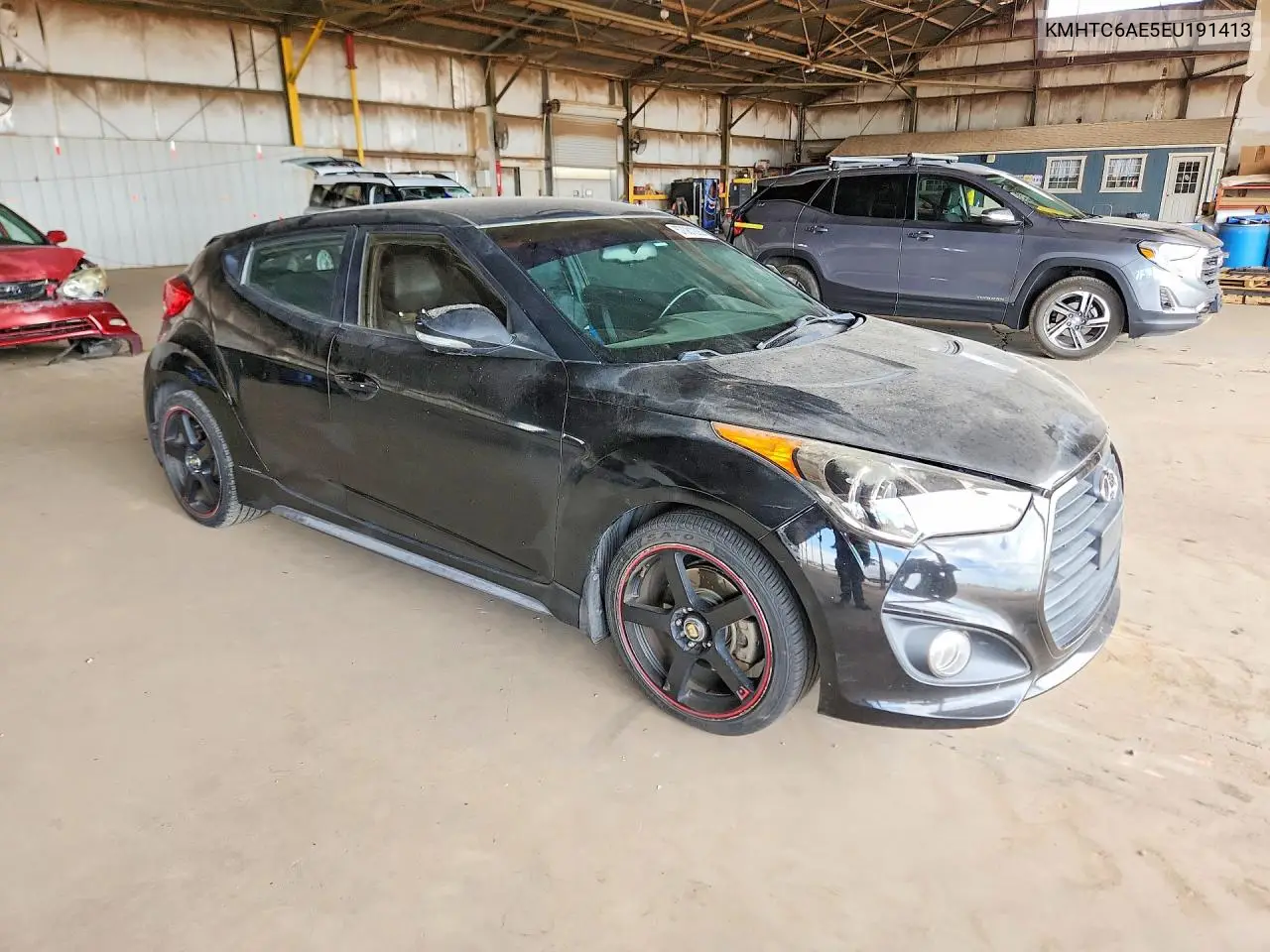 2014 Hyundai Veloster Turbo VIN: KMHTC6AE5EU191413 Lot: 57081226