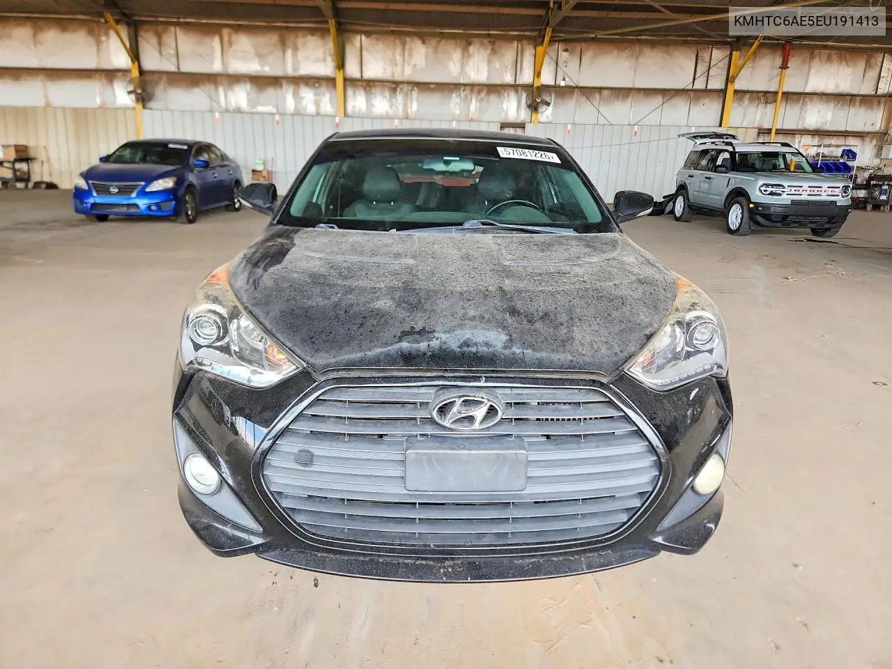 2014 Hyundai Veloster Turbo VIN: KMHTC6AE5EU191413 Lot: 57081226