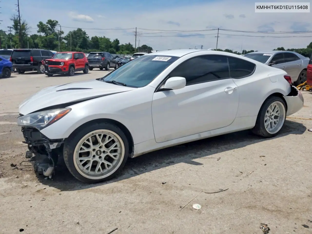 2014 Hyundai Genesis Coupe 2.0T VIN: KMHHT6KD1EU115408 Lot: 57687656