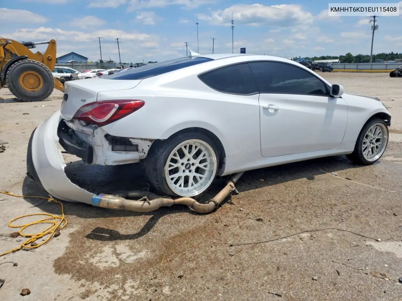 2014 Hyundai Genesis Coupe 2.0T VIN: KMHHT6KD1EU115408 Lot: 57687656