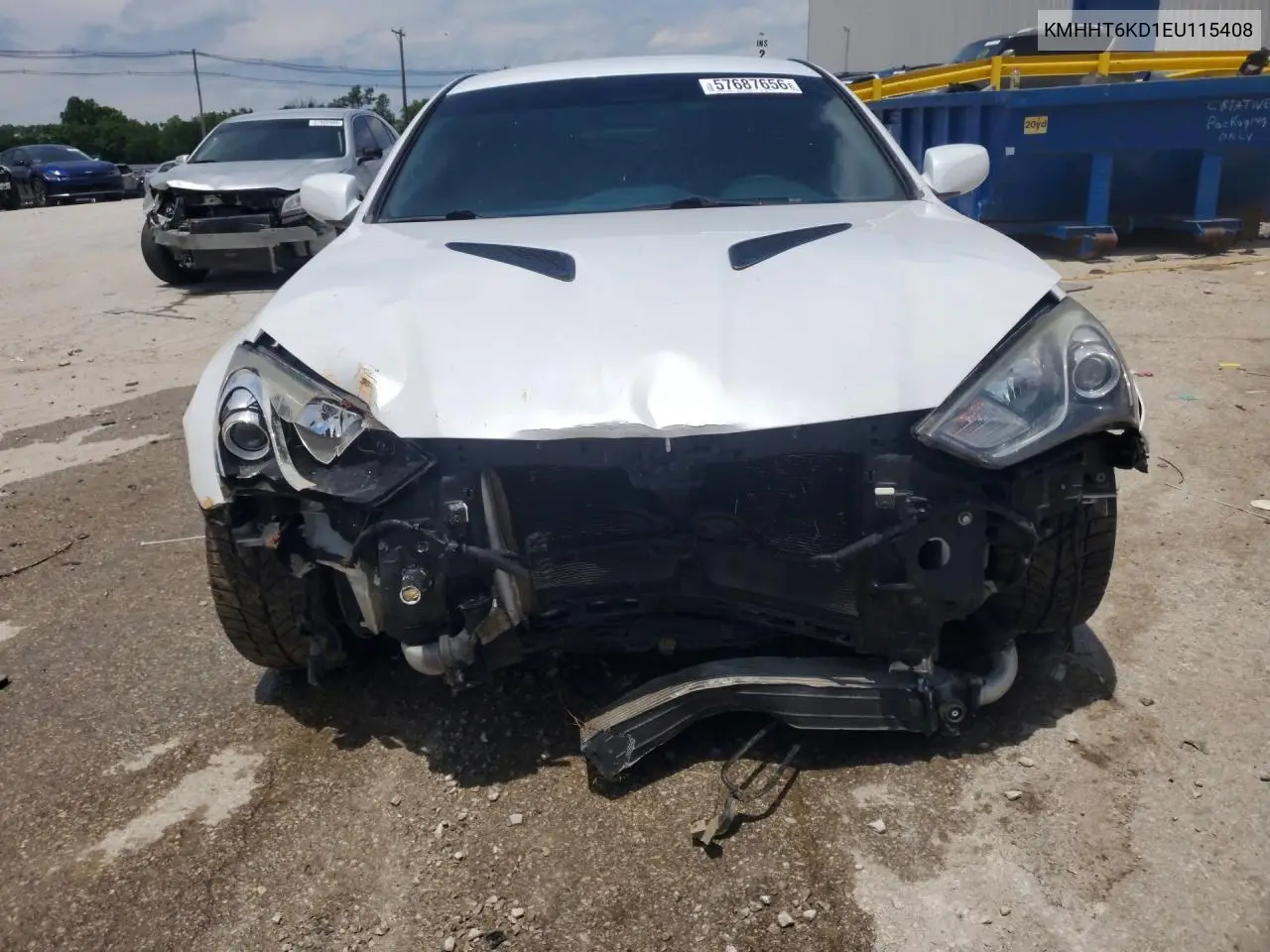 2014 Hyundai Genesis Coupe 2.0T VIN: KMHHT6KD1EU115408 Lot: 57687656