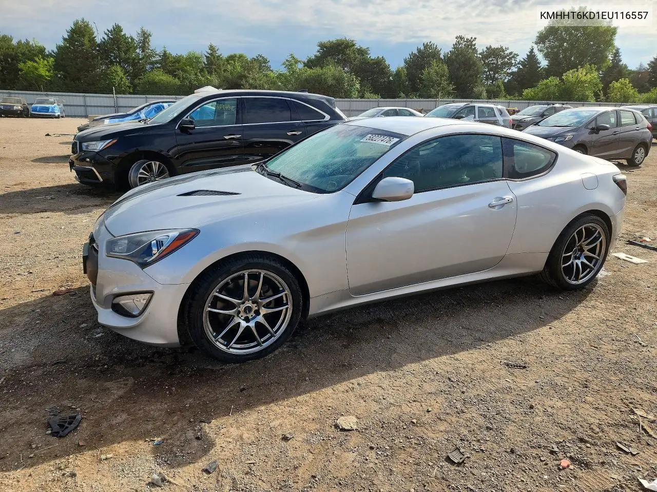 2014 Hyundai Genesis Coupe 2.0T VIN: KMHHT6KD1EU116557 Lot: 58227476