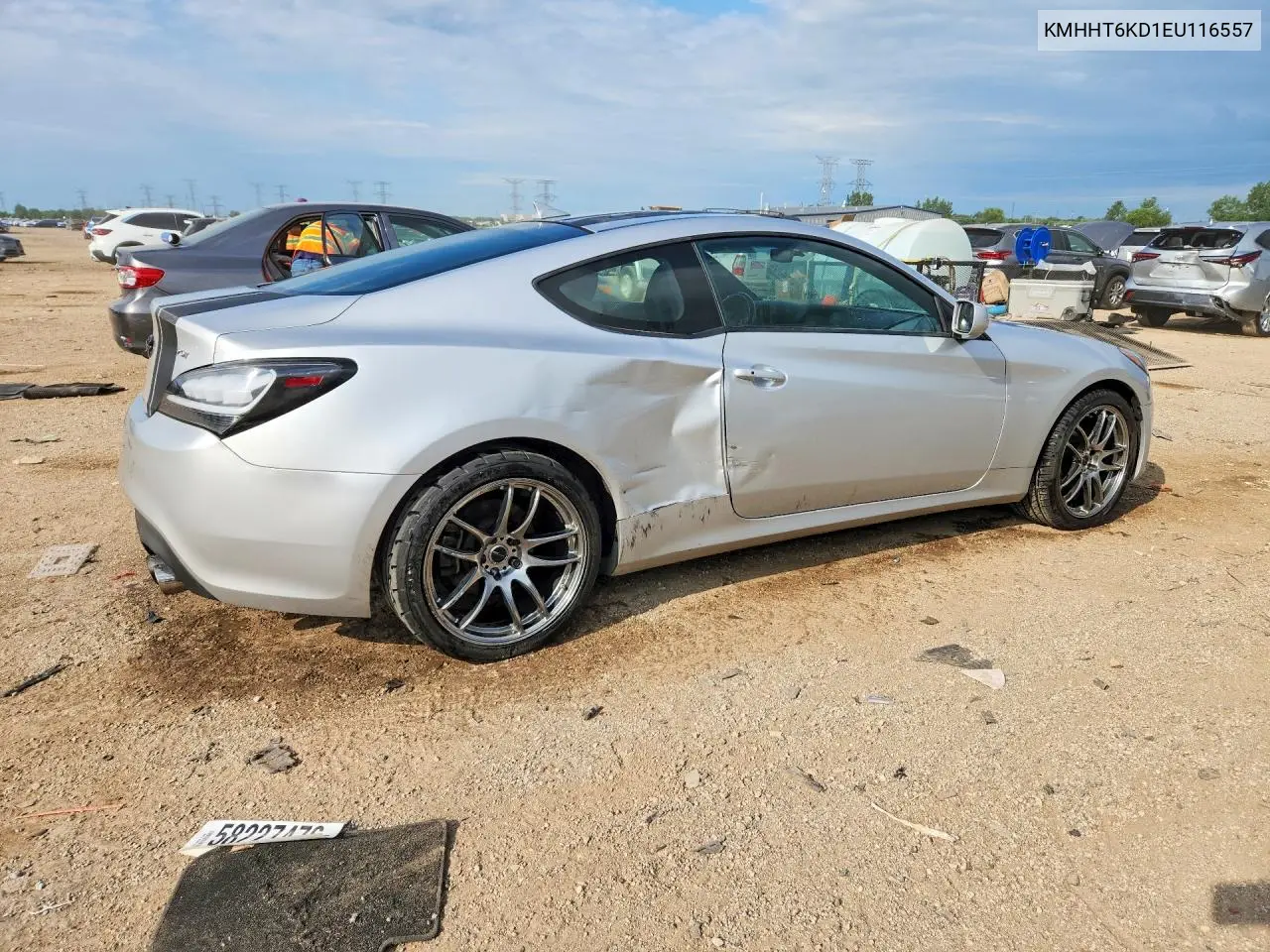 2014 Hyundai Genesis Coupe 2.0T VIN: KMHHT6KD1EU116557 Lot: 58227476