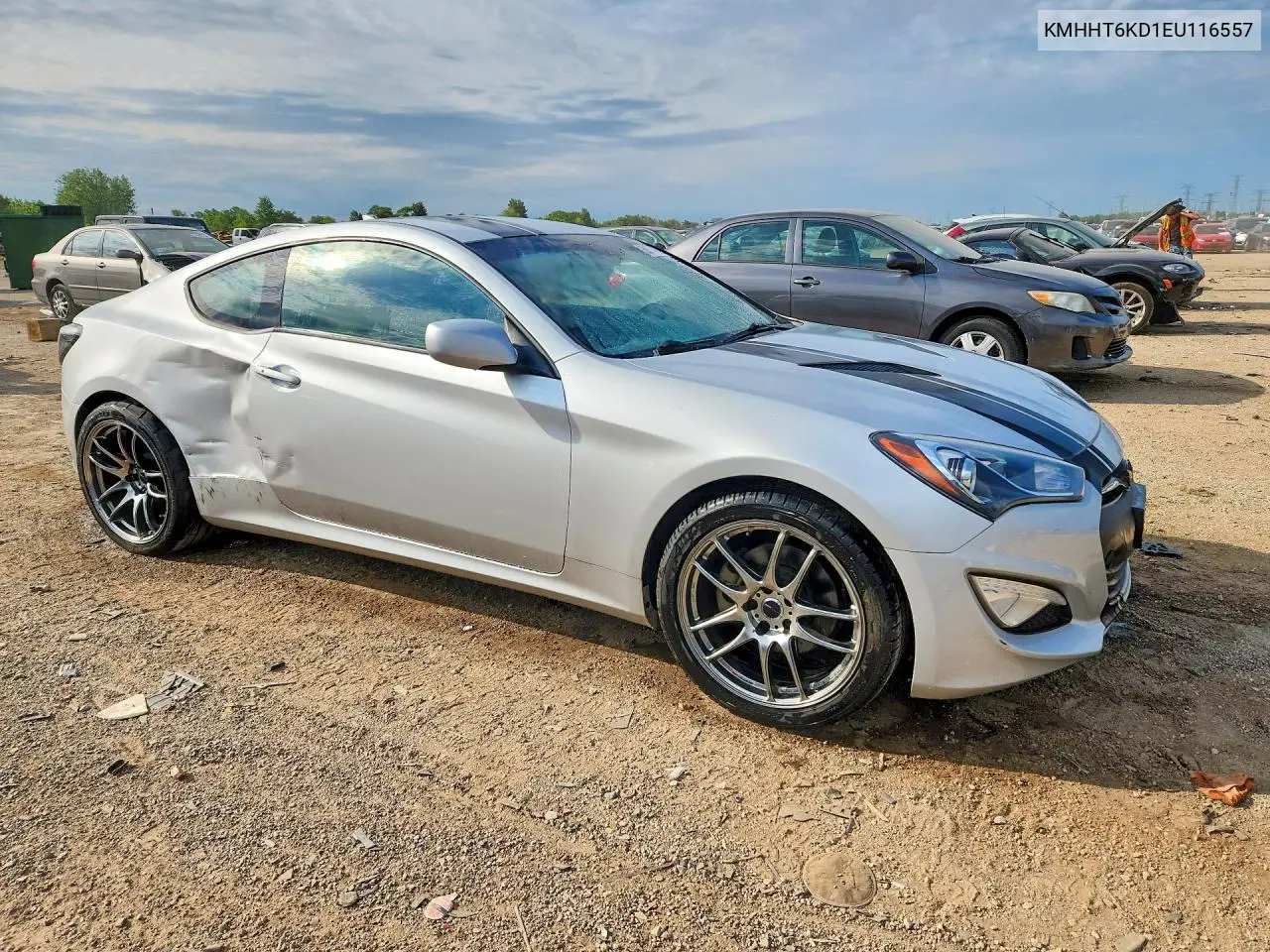 2014 Hyundai Genesis Coupe 2.0T VIN: KMHHT6KD1EU116557 Lot: 58227476