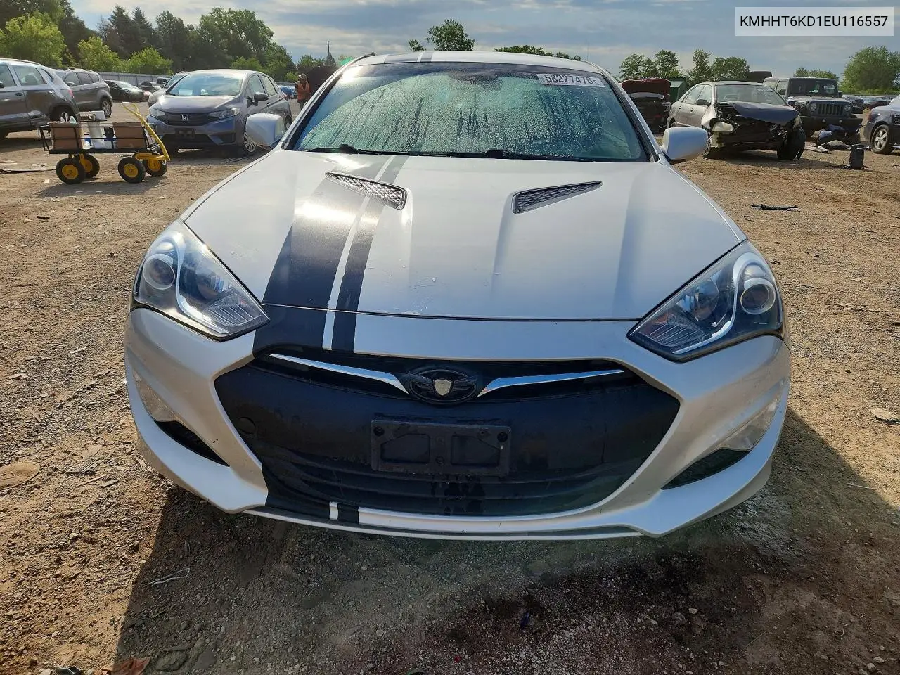 2014 Hyundai Genesis Coupe 2.0T VIN: KMHHT6KD1EU116557 Lot: 58227476