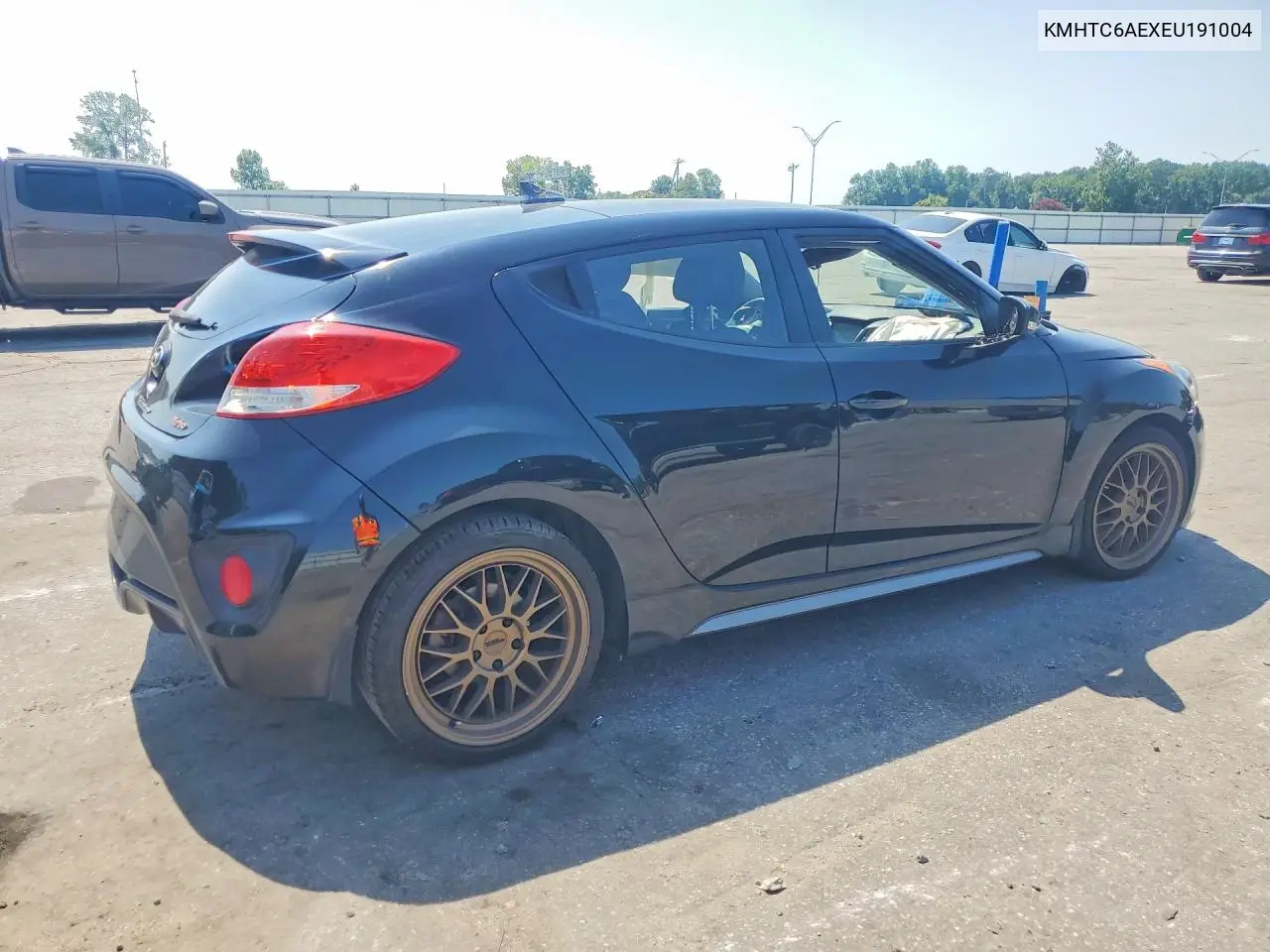2014 Hyundai Veloster Turbo VIN: KMHTC6AEXEU191004 Lot: 59708366