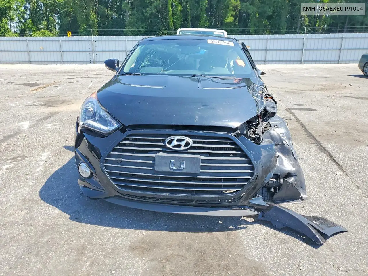 2014 Hyundai Veloster Turbo VIN: KMHTC6AEXEU191004 Lot: 59708366