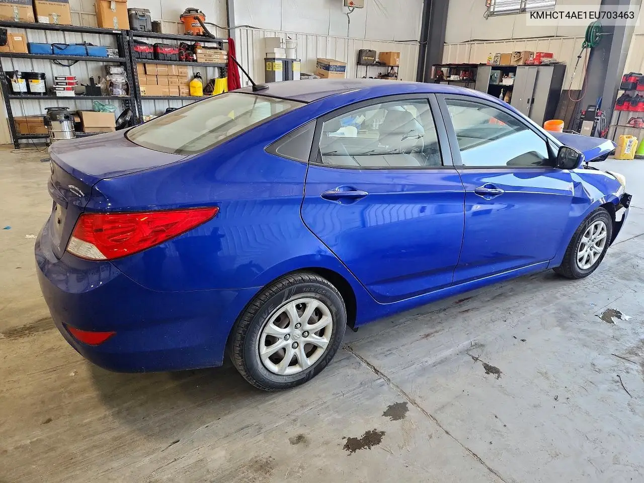 2014 Hyundai Accent Gls VIN: KMHCT4AE1EU703463 Lot: 60003666
