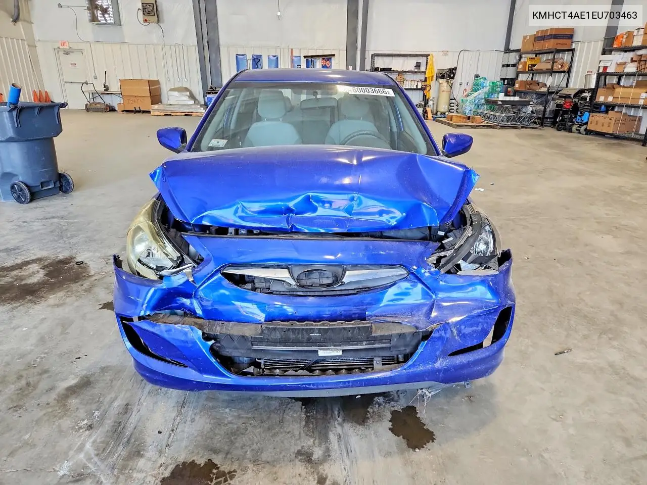 2014 Hyundai Accent Gls VIN: KMHCT4AE1EU703463 Lot: 60003666