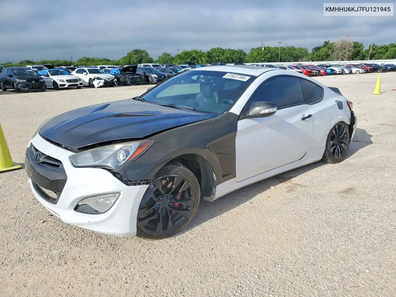 2015 Hyundai Genesis Coupe 3.8 Ultimate VIN: KMHHU6KJ7FU121945 Lot: 51922766