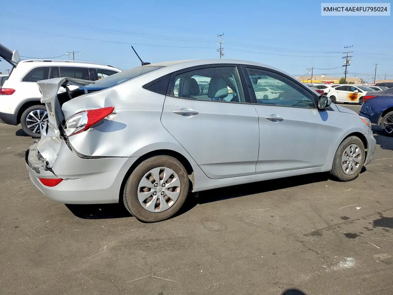 2015 Hyundai Accent Gls VIN: KMHCT4AE4FU795024 Lot: 53734976