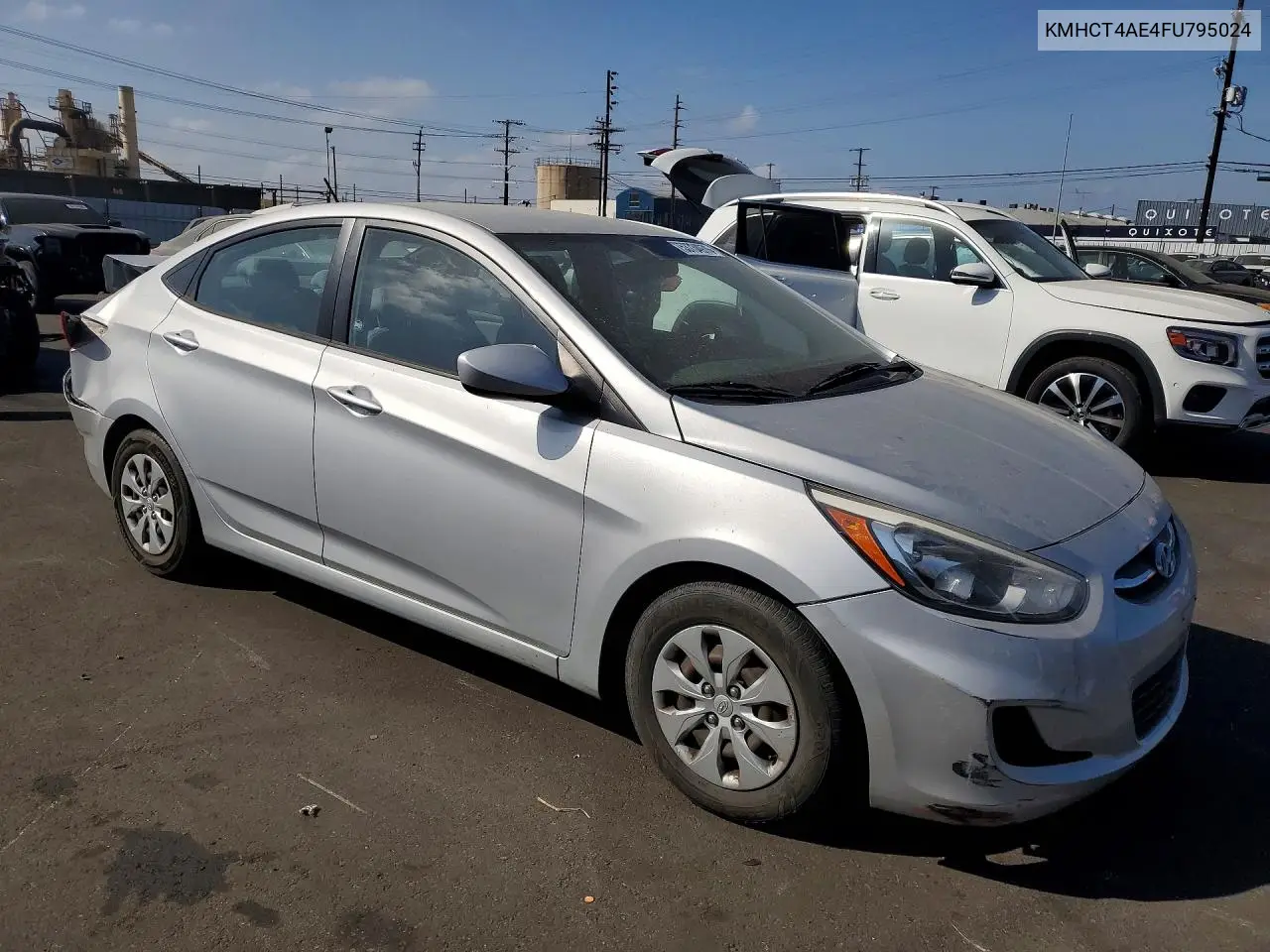2015 Hyundai Accent Gls VIN: KMHCT4AE4FU795024 Lot: 53734976