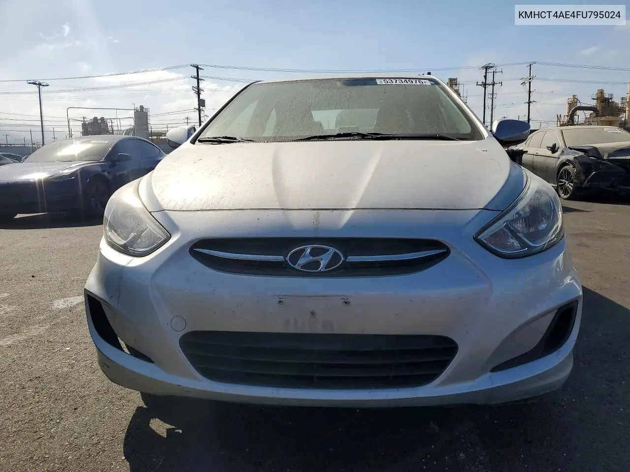 2015 Hyundai Accent Gls VIN: KMHCT4AE4FU795024 Lot: 53734976
