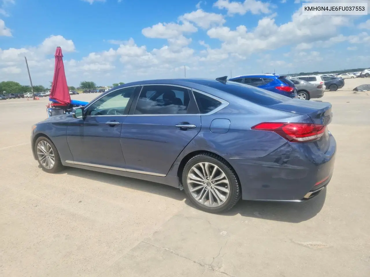 2015 Hyundai Genesis 3.8L VIN: KMHGN4JE6FU037553 Lot: 55046946