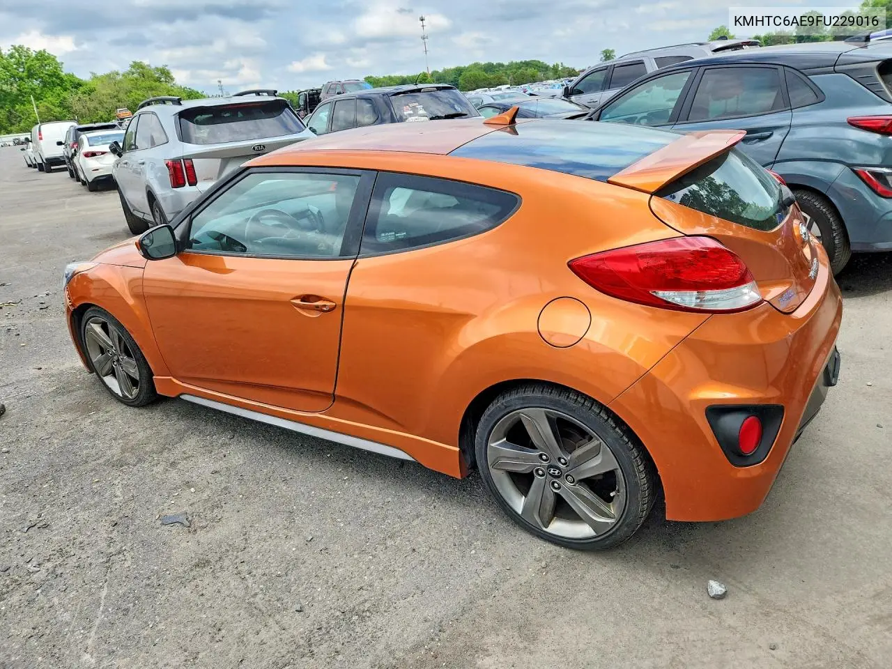 2015 Hyundai Veloster Turbo VIN: KMHTC6AE9FU229016 Lot: 56414986