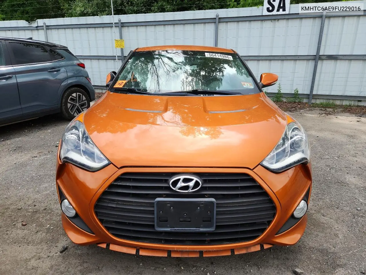 2015 Hyundai Veloster Turbo VIN: KMHTC6AE9FU229016 Lot: 56414986
