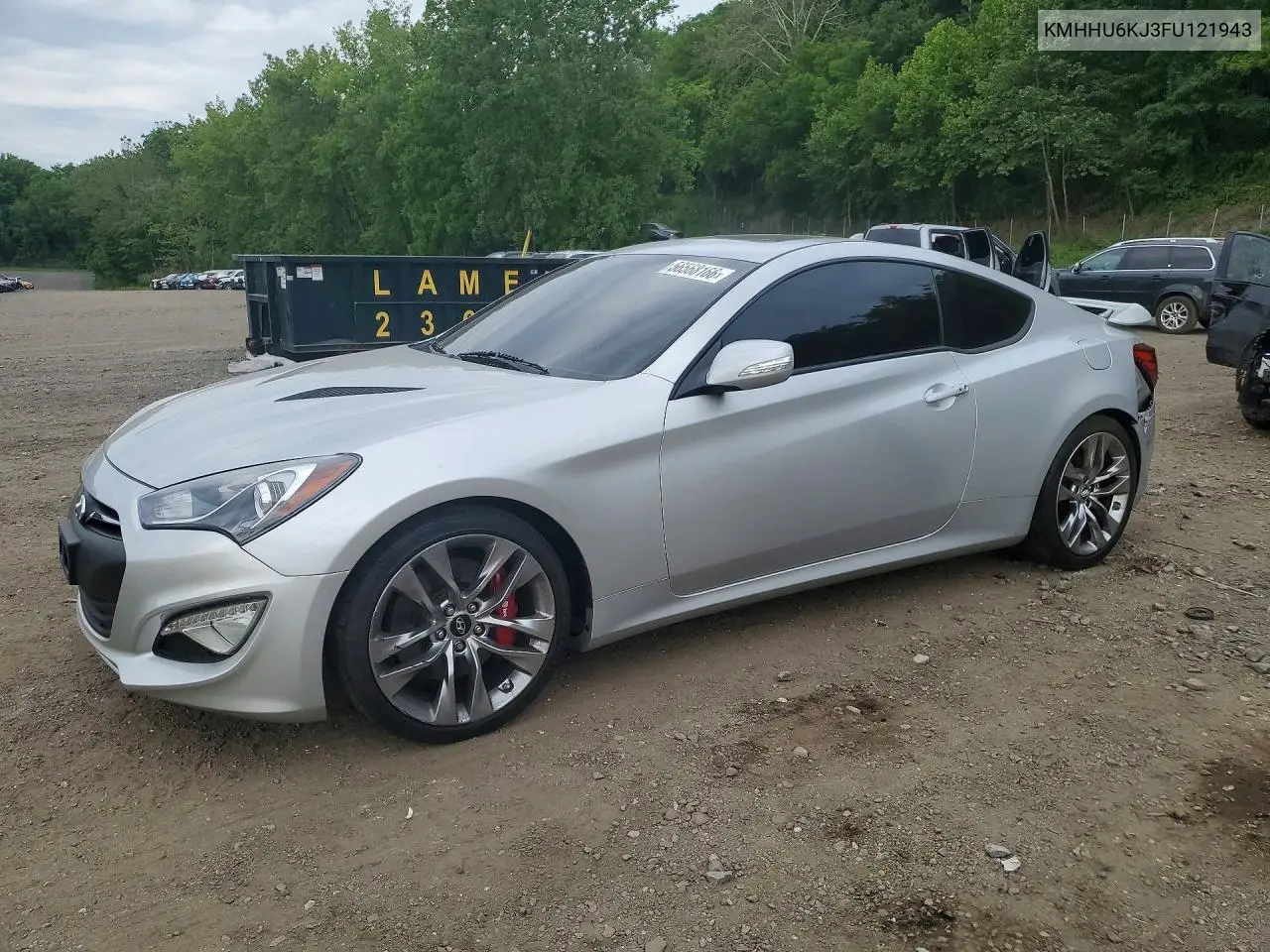 2015 Hyundai Genesis Coupe 3.8 Ultimate VIN: KMHHU6KJ3FU121943 Lot: 56568166