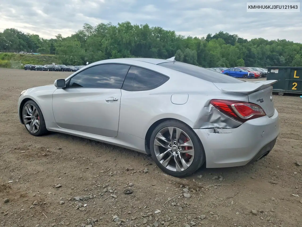 2015 Hyundai Genesis Coupe 3.8 Ultimate VIN: KMHHU6KJ3FU121943 Lot: 56568166