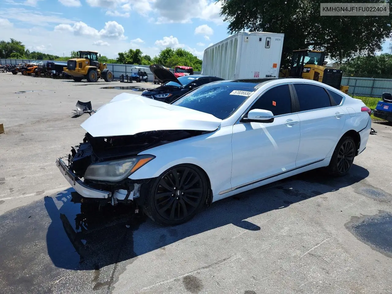 2015 Hyundai Genesis 5.0L VIN: KMHGN4JF1FU022404 Lot: 57036686
