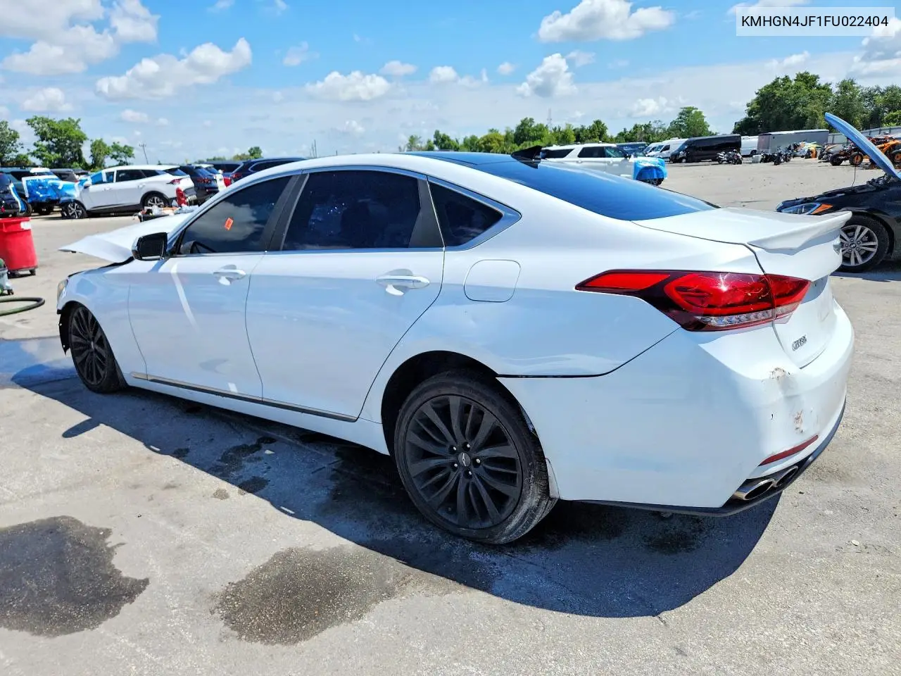 2015 Hyundai Genesis 5.0L VIN: KMHGN4JF1FU022404 Lot: 57036686
