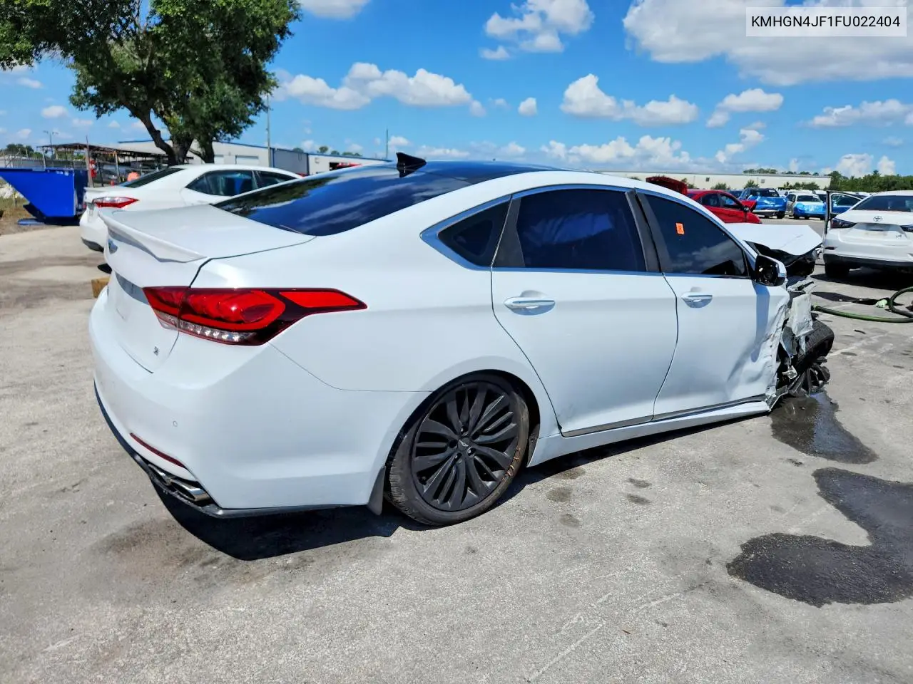 2015 Hyundai Genesis 5.0L VIN: KMHGN4JF1FU022404 Lot: 57036686