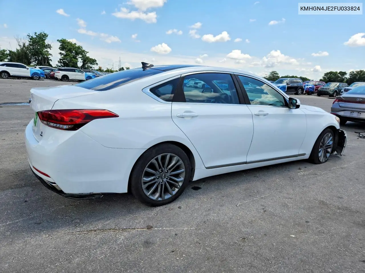 2015 Hyundai Genesis 3.8L VIN: KMHGN4JE2FU033824 Lot: 57261846