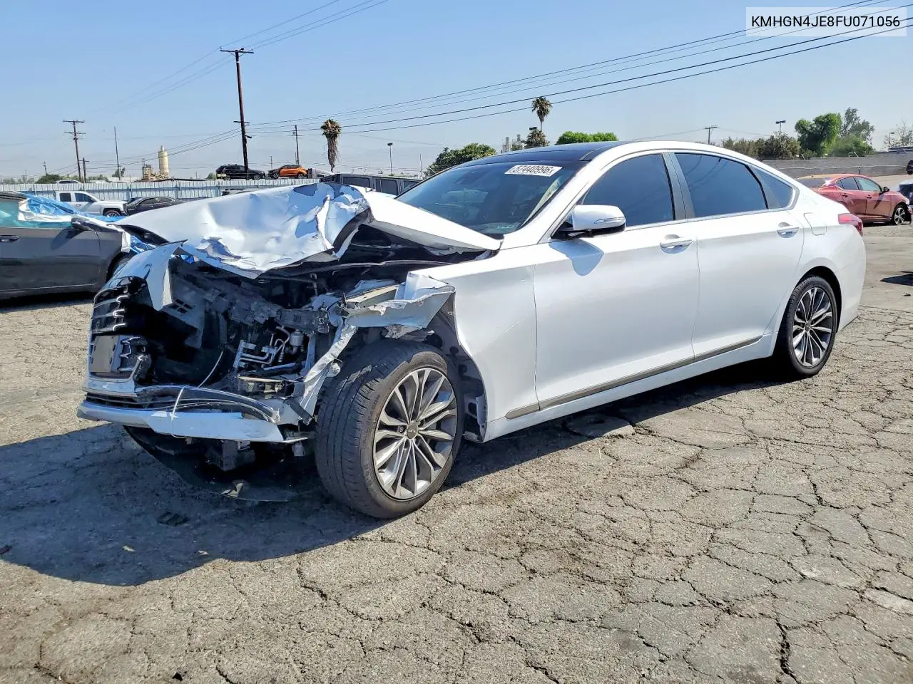 2015 Hyundai Genesis 3.8L VIN: KMHGN4JE8FU071056 Lot: 57440996