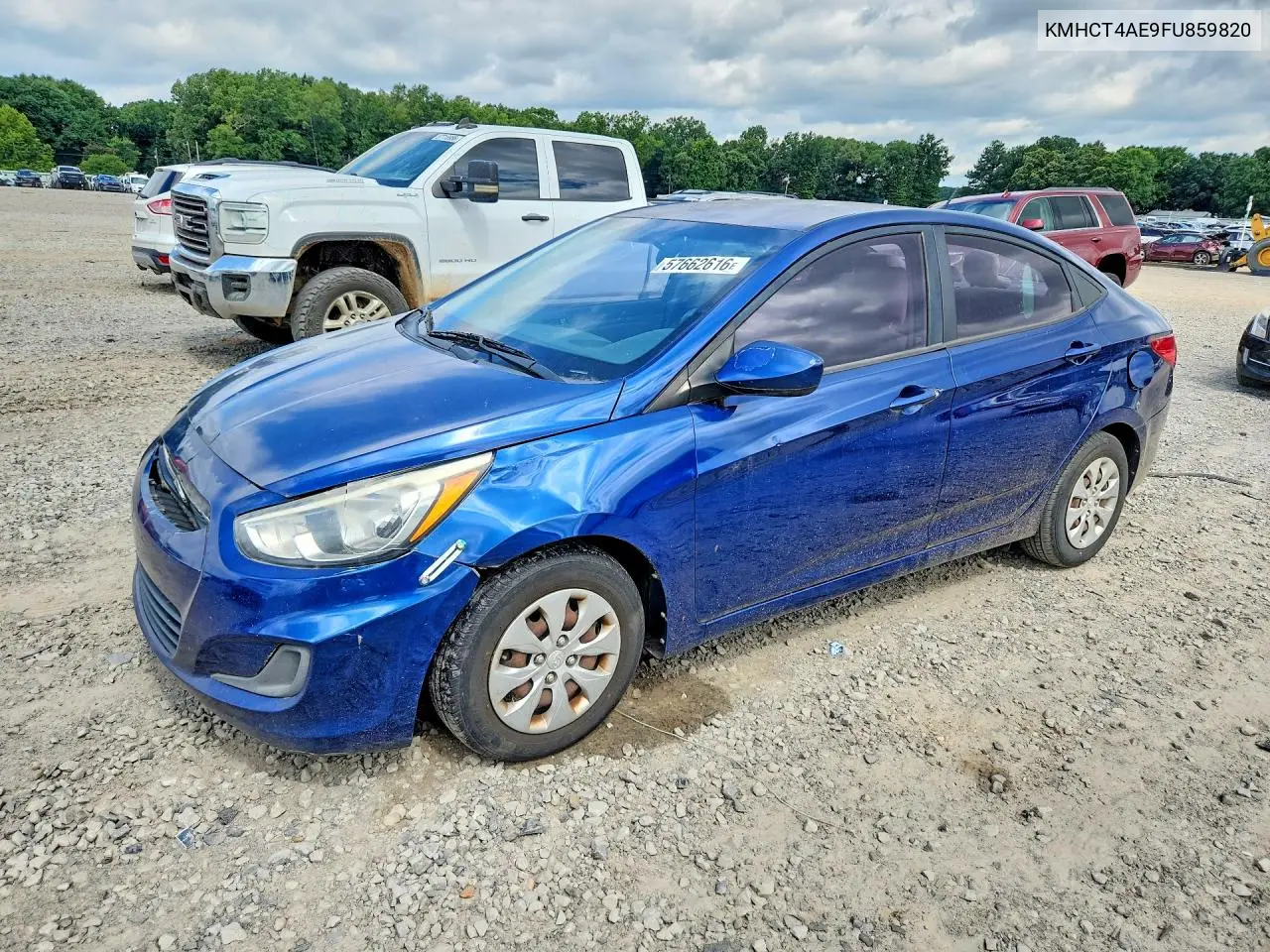2015 Hyundai Accent Gls VIN: KMHCT4AE9FU859820 Lot: 57662616