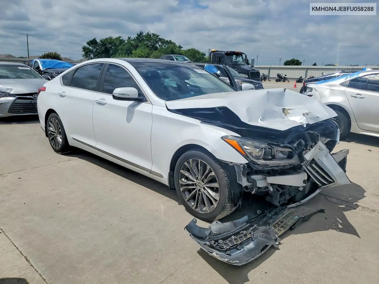 2015 Hyundai Genesis 3.8L VIN: KMHGN4JE8FU058288 Lot: 57900626