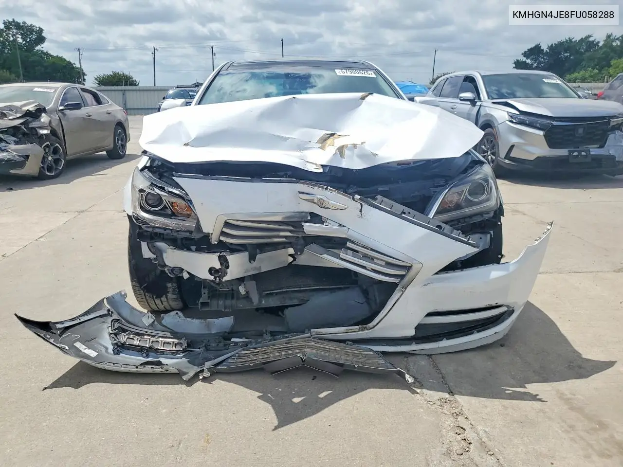 2015 Hyundai Genesis 3.8L VIN: KMHGN4JE8FU058288 Lot: 57900626