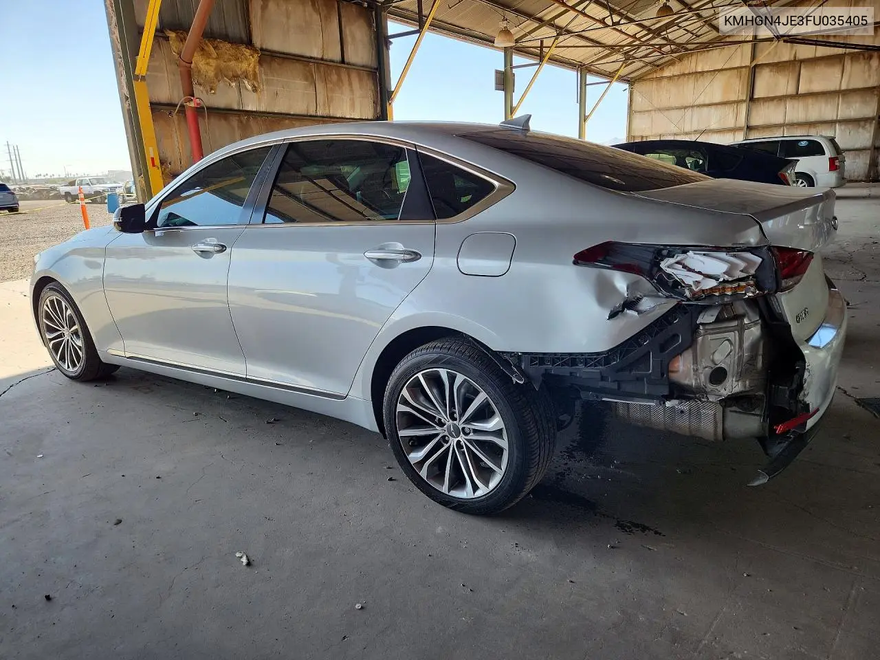 2015 Hyundai Genesis 3.8L VIN: KMHGN4JE3FU035405 Lot: 57970226