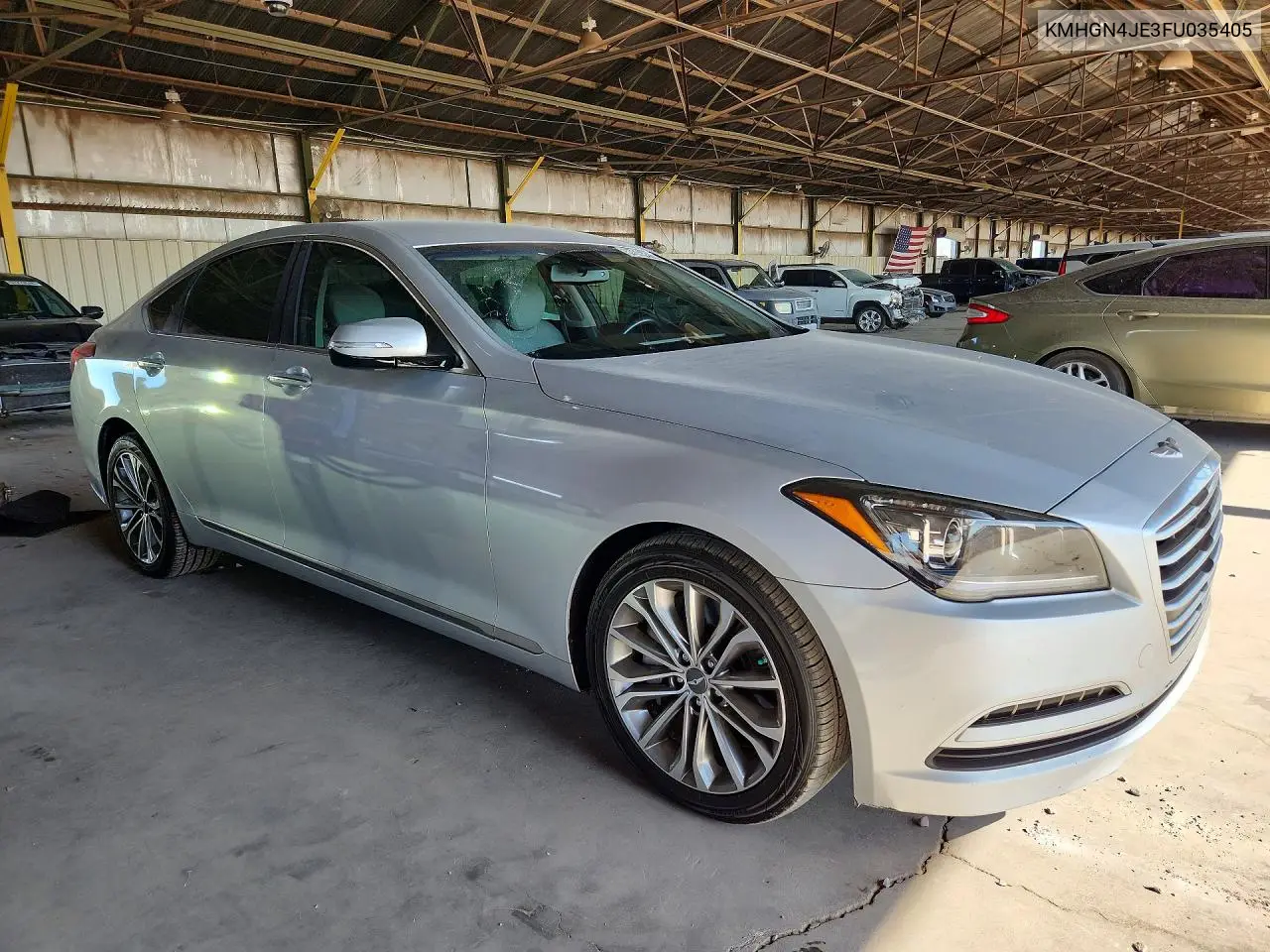2015 Hyundai Genesis 3.8L VIN: KMHGN4JE3FU035405 Lot: 57970226