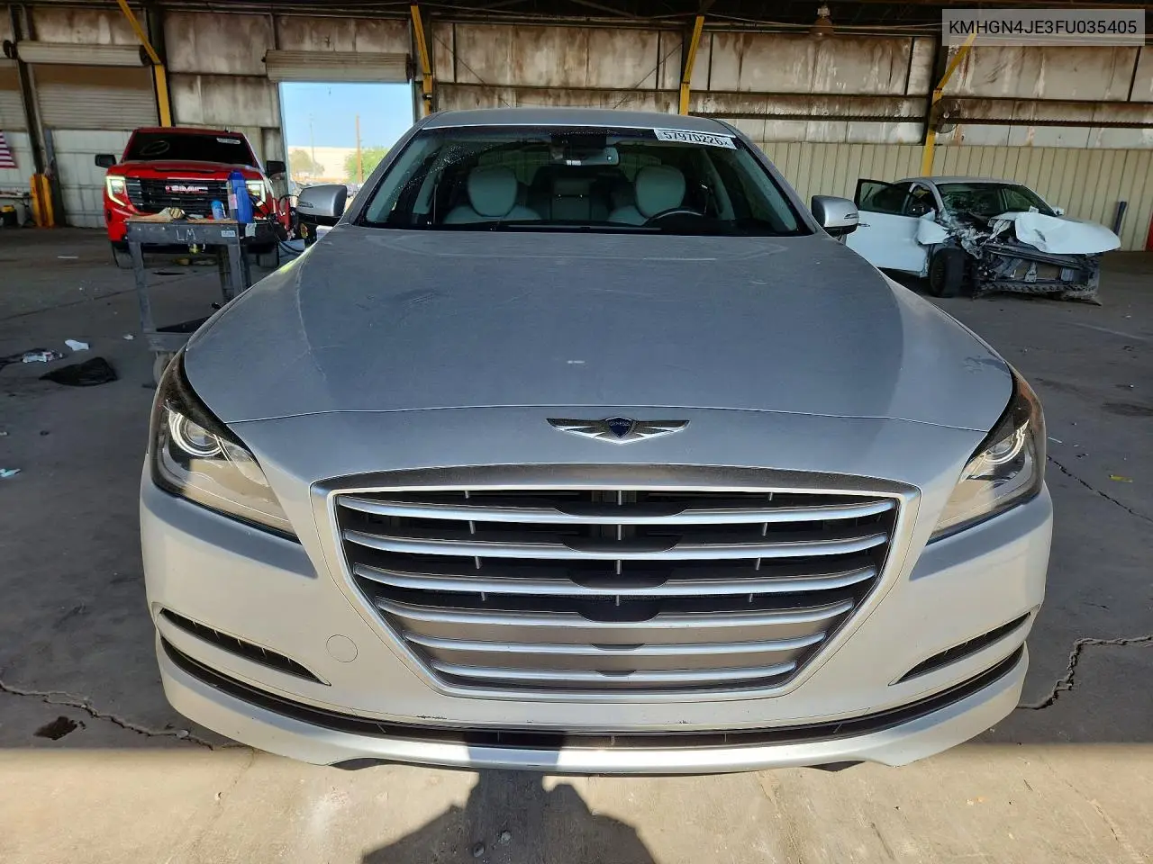 2015 Hyundai Genesis 3.8L VIN: KMHGN4JE3FU035405 Lot: 57970226