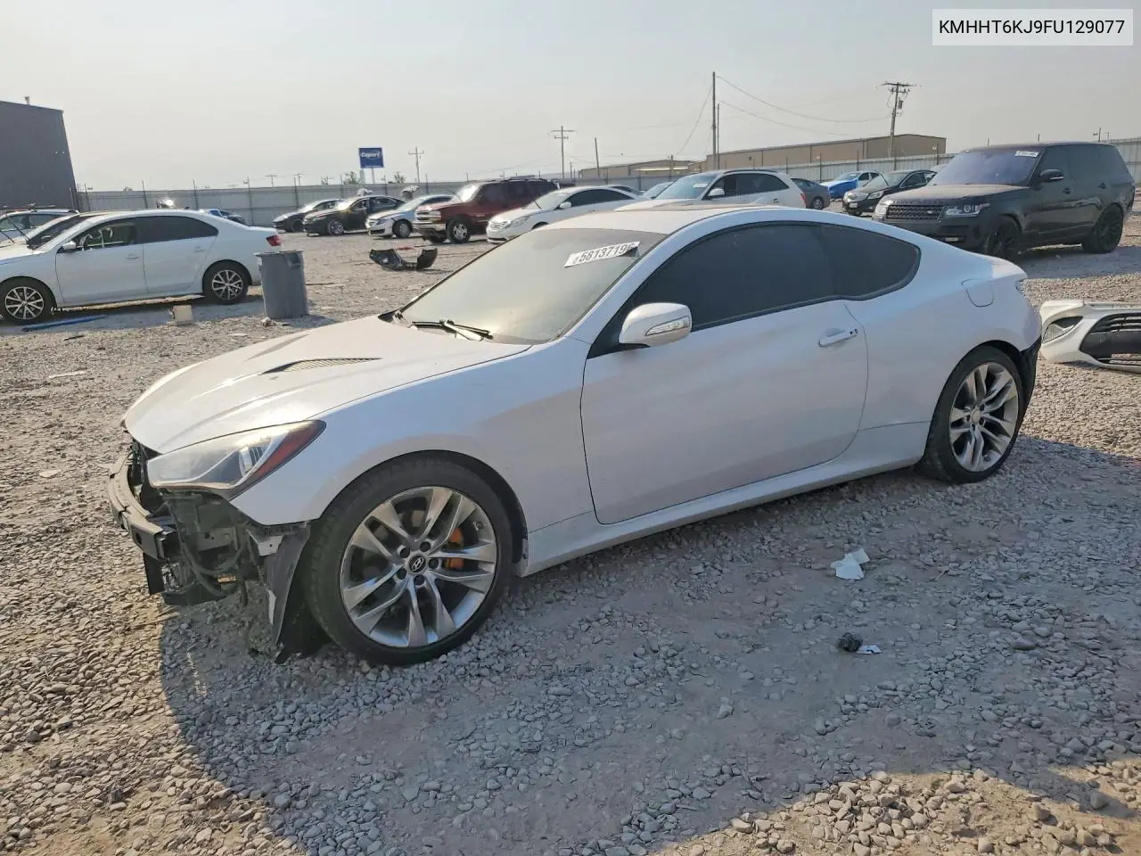 2015 Hyundai Genesis Coupe 3.8L VIN: KMHHT6KJ9FU129077 Lot: 58137196