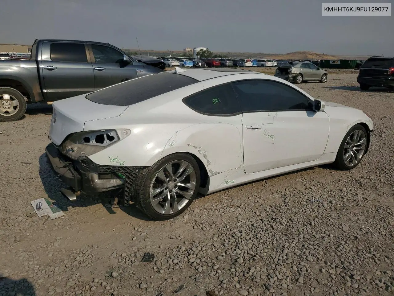 2015 Hyundai Genesis Coupe 3.8L VIN: KMHHT6KJ9FU129077 Lot: 58137196