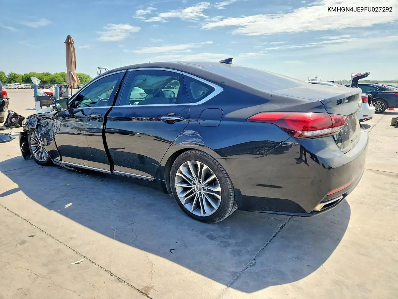 2015 Hyundai Genesis 3.8L VIN: KMHGN4JE9FU027292 Lot: 59362136