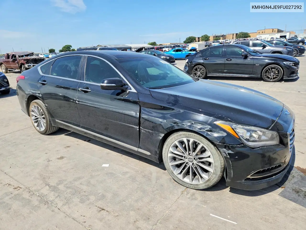 2015 Hyundai Genesis 3.8L VIN: KMHGN4JE9FU027292 Lot: 59362136