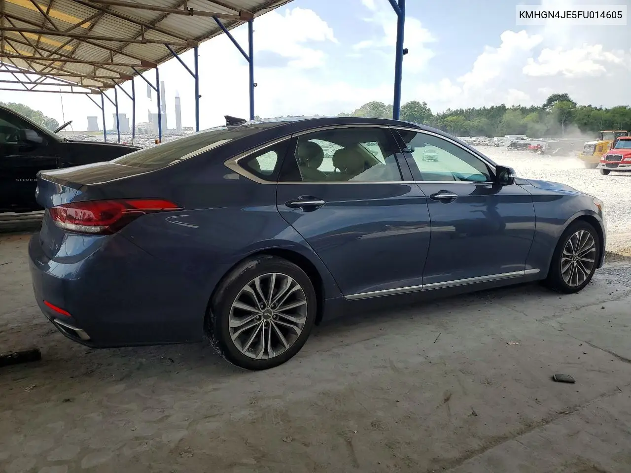 2015 Hyundai Genesis 3.8L VIN: KMHGN4JE5FU014605 Lot: 59611446